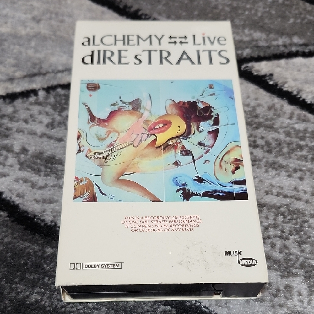 ALCHEMY DIRE STRAITS VHS 1983 LIVE CONCERT ROCK MUSIC